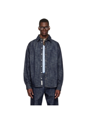 JACQUEMUS Navy 'The Simon de-Nîmes denim' Shirt