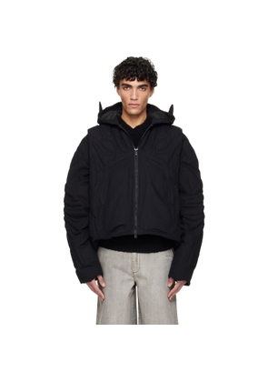 HELIOT EMIL Black Vertebrae Jacket