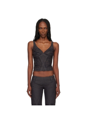 Miss Sixty Black KNWLS Edition Strap Tank Top