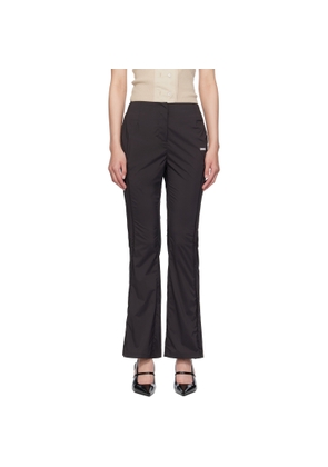 AMOMENTO Gray Side Vent Trousers