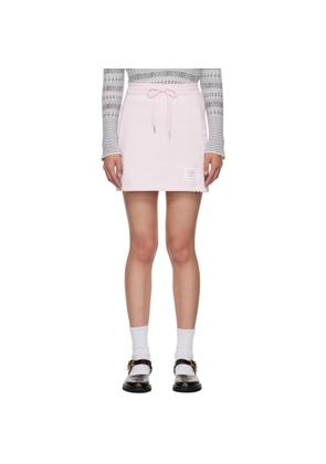 Thom Browne Pink Classic 4-Bar Jersey Miniskirt
