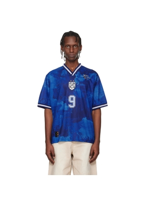 Off-White Blue World Paint Soccer Jersey