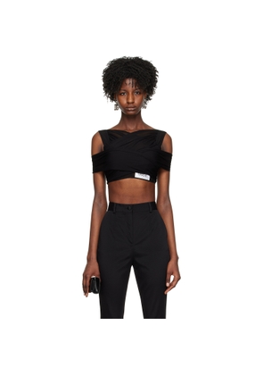 Dolce&Gabbana Black Kim Kardashian Edition V-Neck Top