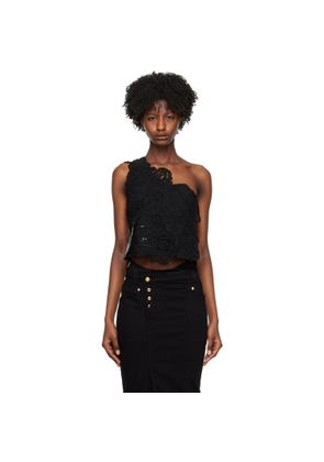 TOM FORD Black One Shoulder Tank Top