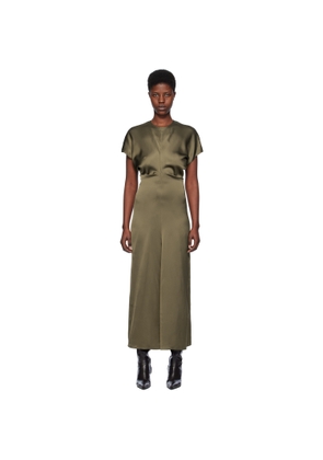 TOTEME Khaki Slouch Waist Maxi Dress