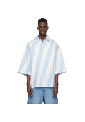 JACQUEMUS Blue & Off-White 'The Triangle' Shirt