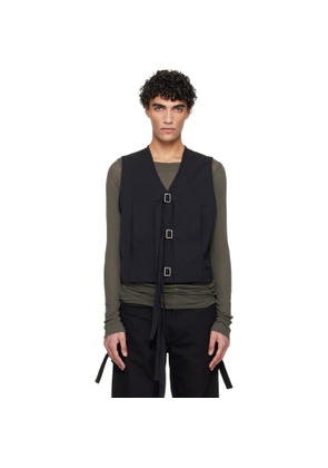 HELIOT EMIL Black Girth Vest