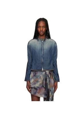 Diesel Blue & Black De-Kaki-S Denim Jacket