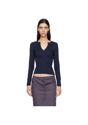 FLORE FLORE Navy Iman Longsleeve T-shirt