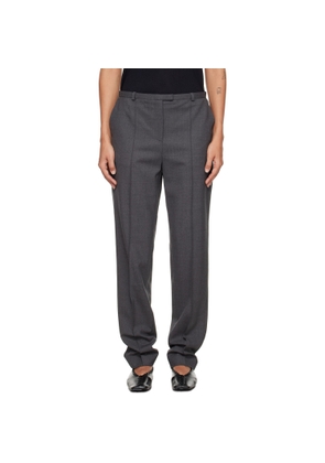 Loulou de Saison Gray Malka Fitted Trousers