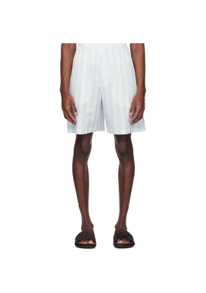 JACQUEMUS Blue & Beige 'The Caleçon Boxer' Shorts