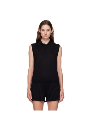 LISA YANG Black Lise Polo