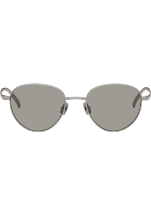 Bottega Veneta Gray Intrecciato Panthos Sunglasses