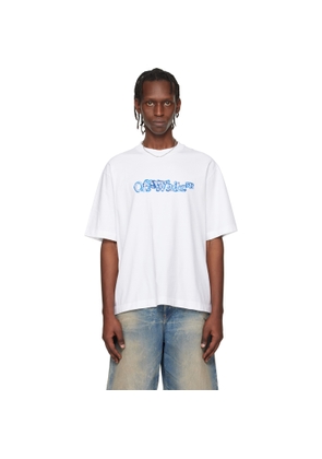 Off-White White Cloudy Arrow Skate Logo T-shirt