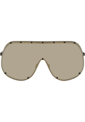 Rick Owens Black Temple Mask Sunglasses