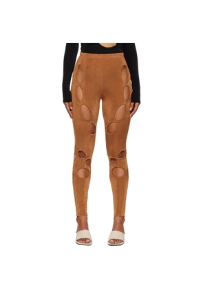 TYRELL SSENSE Exclusive Brown Leggings