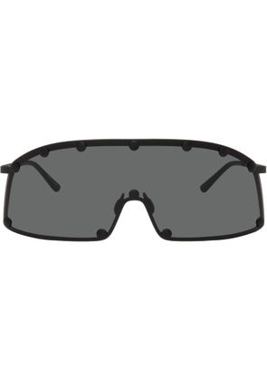 Rick Owens Black Temple Shielding Sunglasses
