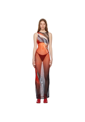 Tara Hakin SSENSE Exclusive Red Cardigan & Maxi Dress Set
