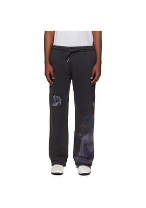Off-White Black Faded Painting Sweatpants