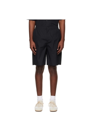 Off-White Black Tape Logo Poplin Bowling Shorts