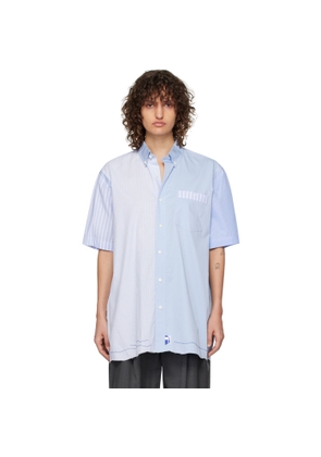 ADER error Blue Paneled Shirt