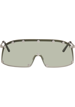 Rick Owens Silver Shielding Sunglasses