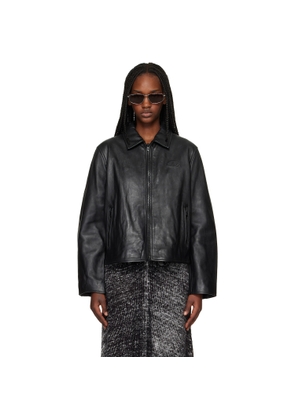 Diesel Black L-Amar-Fem-S2 Leather Jacket