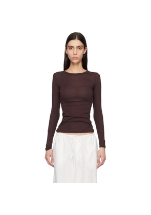 FLORE FLORE Brown Olivia Longsleeve T-shirt