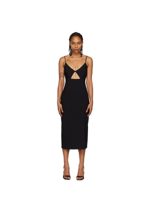 Hugo Black Cutout Midi Dress