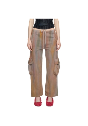 Collina Strada Gray Hand-Dyed Cargo Sweatpants