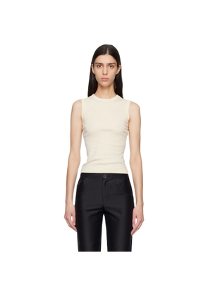 FLORE FLORE Off-White Esmé Tank Top