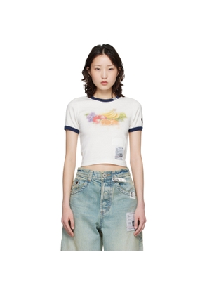Maison MIHARA YASUHIRO Off-White Fruit Printed Ringer Mini T-shirt