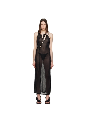 Ottolinger Black Strappy Maxi Dress