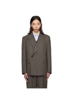 mfpen Taupe Double Breasted Blazer