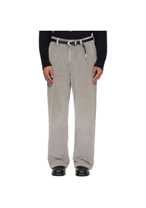 mfpen Gray Cord Trousers