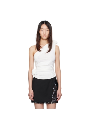 Magda Butrym White One-Shoulder Top