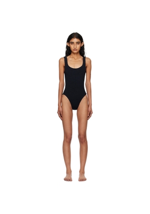 Hunza G Black Square Neck Swimsuit