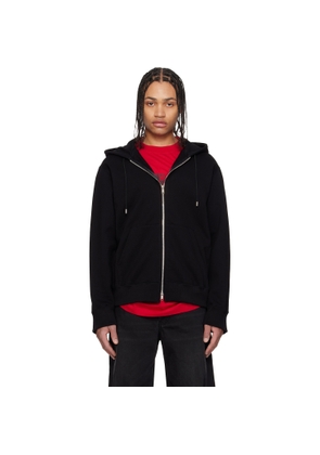 mastermind JAPAN Black OG Embroidery-Ish Zip-Up Hoodie