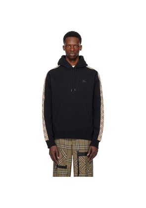 Burberry Black Check Tape Hoodie