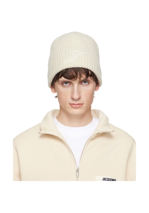 JACQUEMUS Off-White 'The Espiral' Beanie