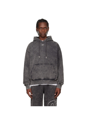 Off-White Gray 'OFF' Stamp Skate Hoodie