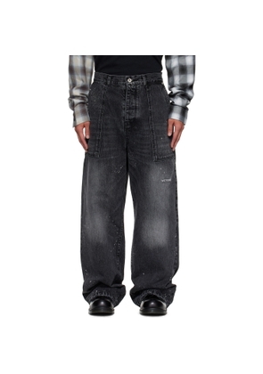 We11done Black Distressed Jeans