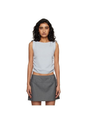 Dunst Blue Layering Knit Tank Top