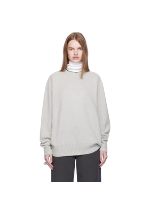 Arch The Gray Cashmere Relaxed Pullover Sweater