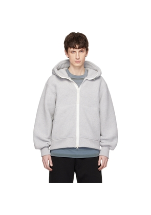 Canada Goose Gray 'White Label' Chilliwack Fleece Bomber Hoodie