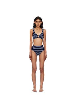 Hunza G Navy & White Nadine Bikini