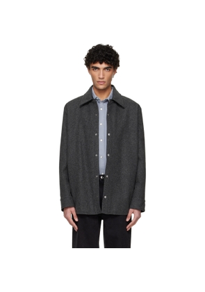 A.P.C. Gray Snap Closure Jacket