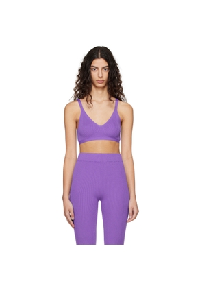 REMAIN Birger Christensen Purple Dense Bralette