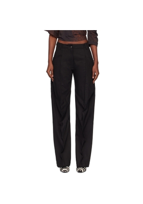 Kiko Kostadinov Black Centennial Trousers