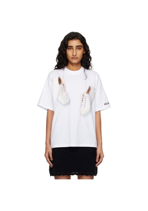 Moschino White Organic Cotton Jersey T-shirt